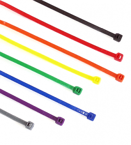 100 pack of white Nylon Cable Ties Zip Tie .10" x 4" 18lbs tensile strength