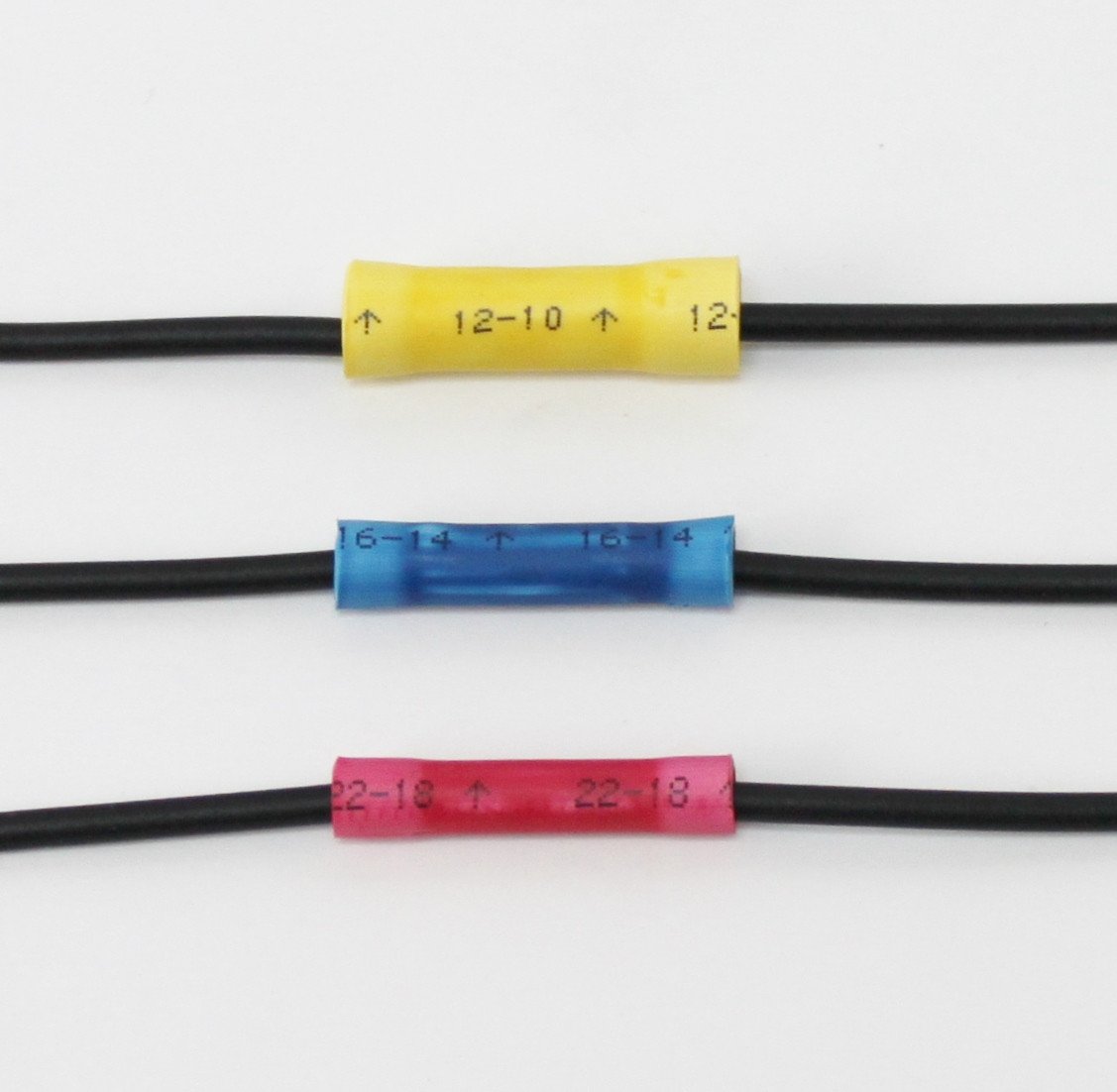 Vinyl Insulated Butt Splice Connectors (22-18)