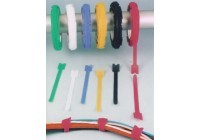 Tan Hook and Loop Velcro® Cable Ties - 25 Yard Roll (0.5 inch width)