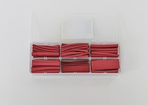 Heat Shrink Tubing Kit - 2:1 Flexible Polyolefin, 2-1/2 Inch (Red)