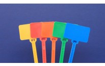 Mid-Size Blank Flag Tie Markers-3"