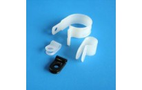 100 Pack .375" Natural Molded Plastic Cable Clamps