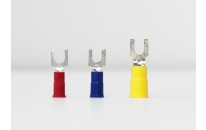 Vinyl Insulated Butted Seam Snap Spade Terminals (16-14)