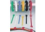 100 Pack 18" White Hook & Loop Cable Ties