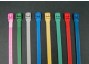 100 Pack 14" Grey In-line Low Profile Cable Tie (120 lbs.)