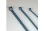 100 Pack 11" Blue 120 lb. Metal Detectable Cable Tie