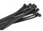 1000 Pack 7" Black Weather Resistant Nylon 12 Cable Ties (Standard, 40 lb.)