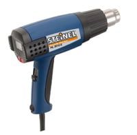 Blue and black heat gun with trigger handle and cord.