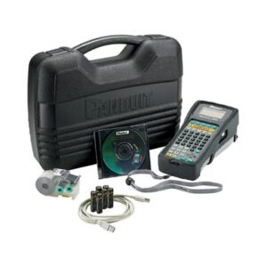 Thermal imaging camera kit with carrying case, handheld display unit, and accessories.