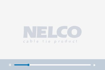 Nelco cable tie product logo with a slider control bar below it.