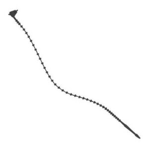 A curved nail or spike with a dotted pattern along its shaft.